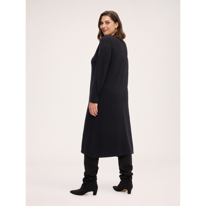 Fiorella Rubino - Vestido de punto con aplicaciones - Negro