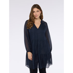 Fiorella Rubino - Vestito SMILE in lurex - Blu