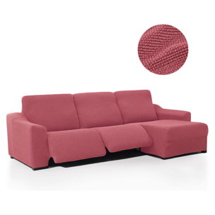 Funda para Chaise Longue derecho (visto de frente ) brazo corto SÚPER ELÁSTICA con RELAX modelo HELENA