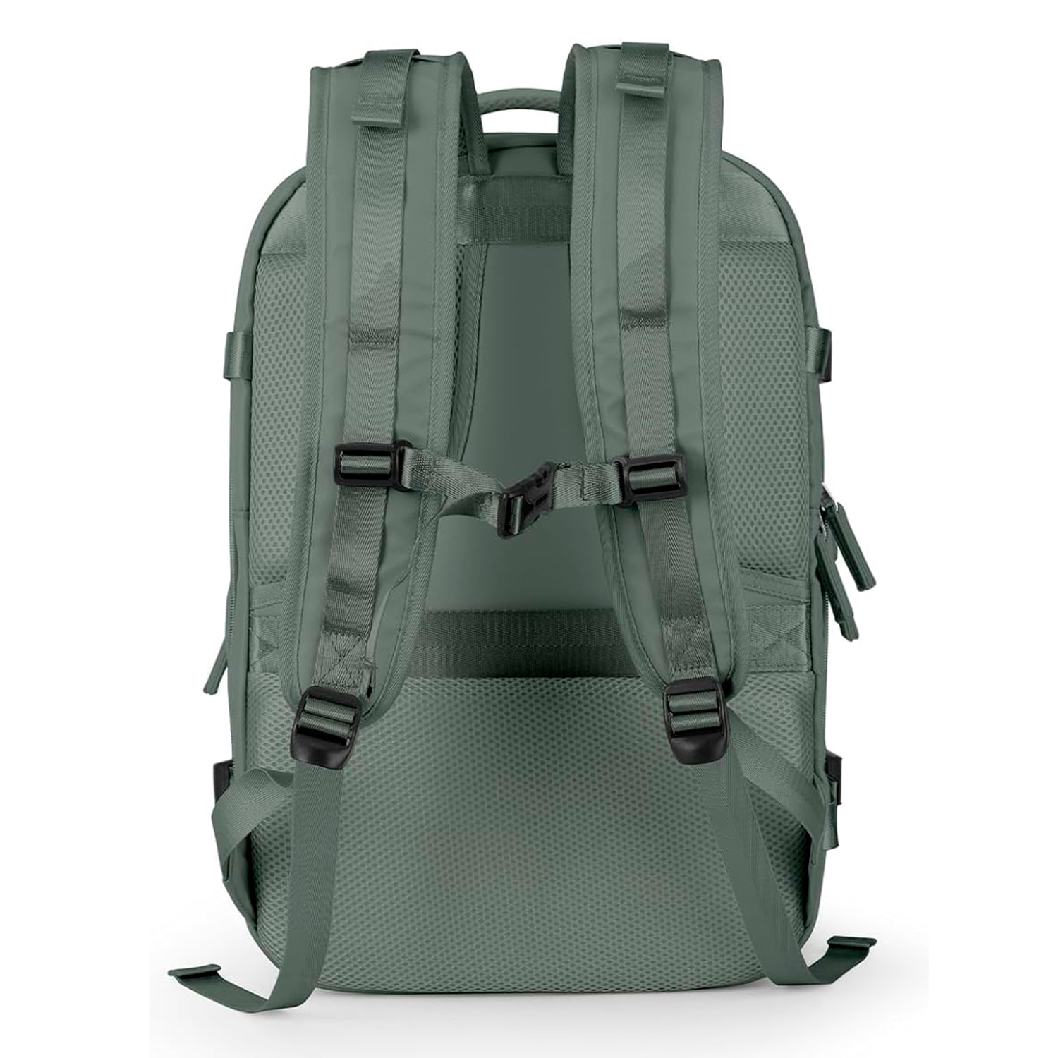 Zaino da cabina per viaggi ad alta capacità con più scomparti (scarpe, vestiti, laptop).