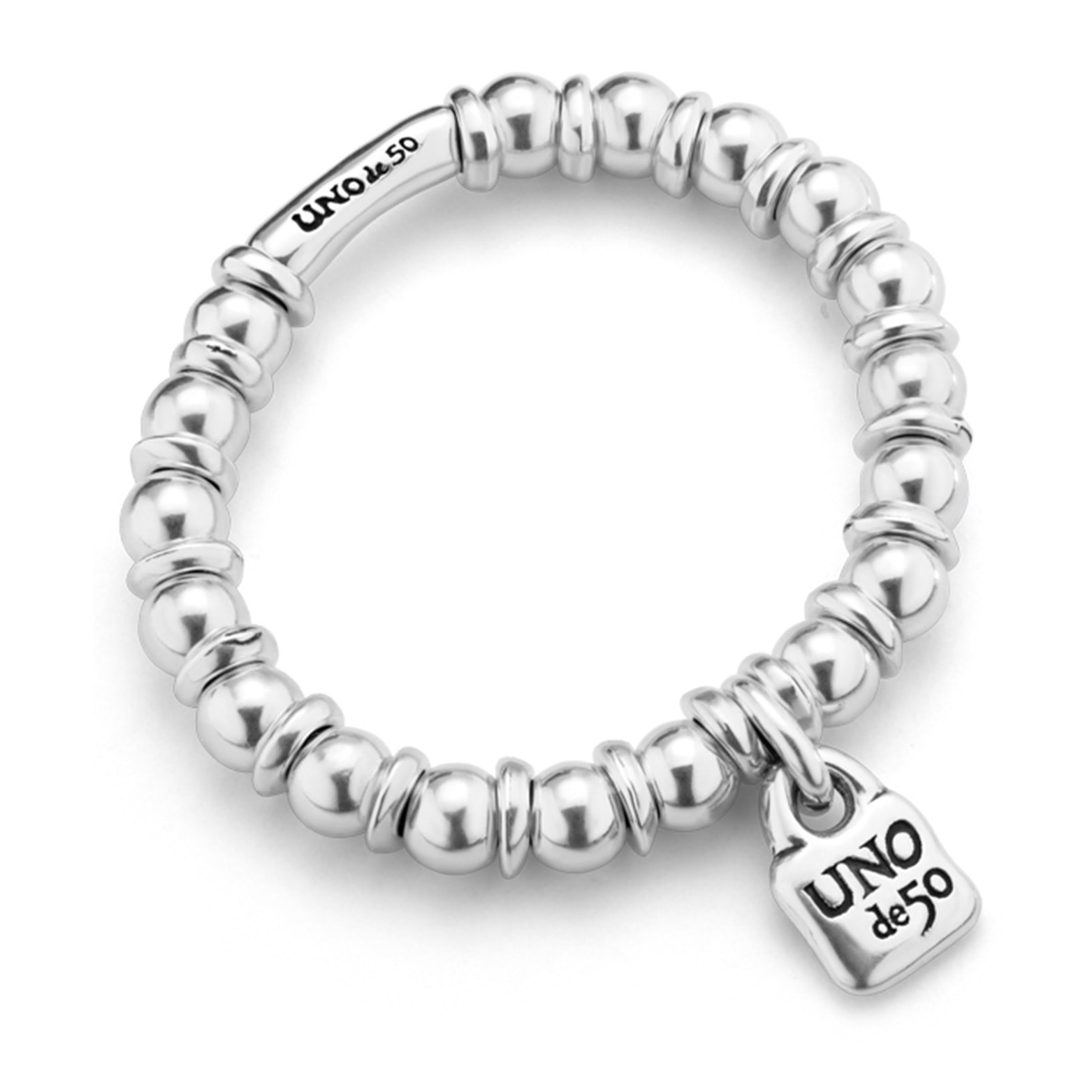 Pulsera Bohemian PLATEADO L