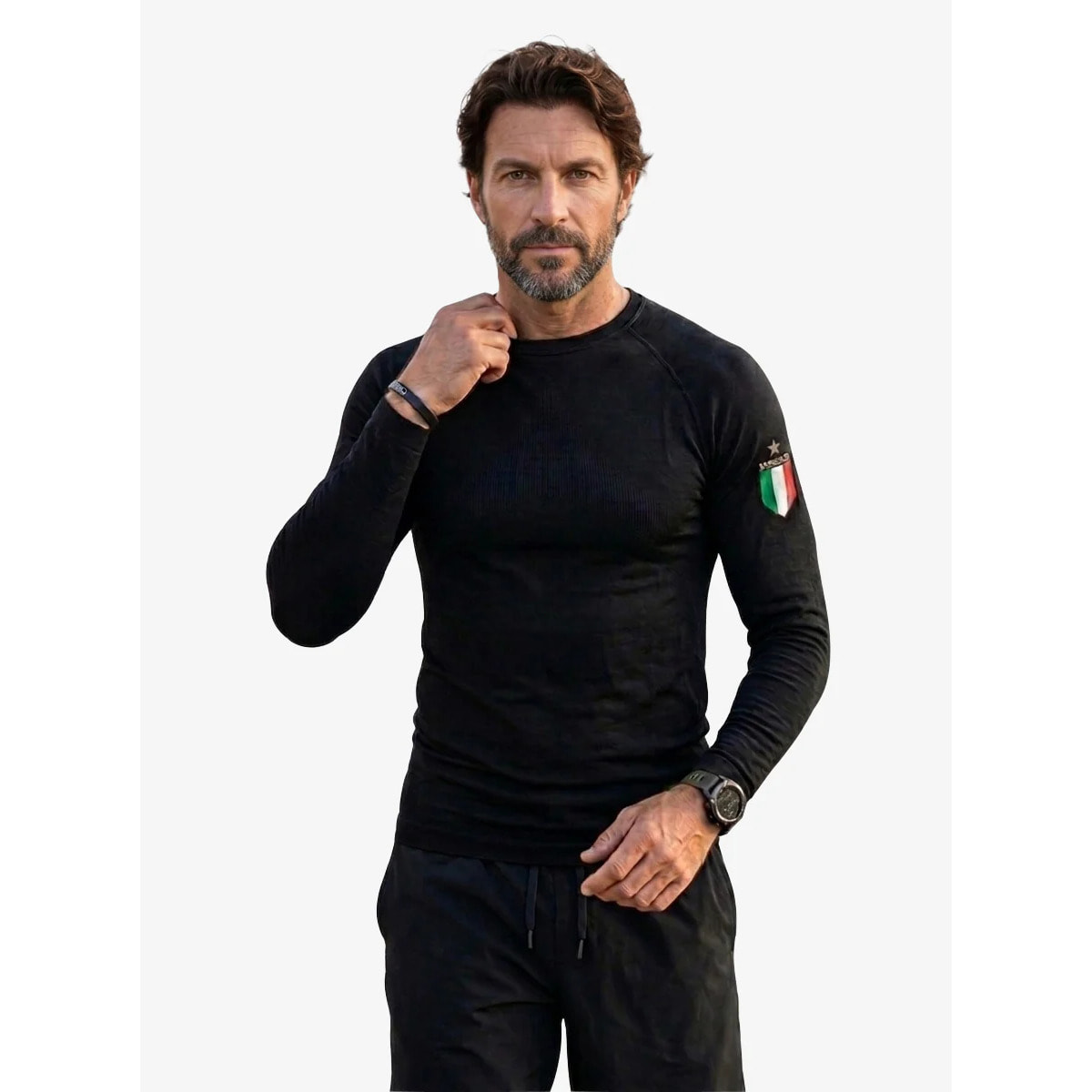 T-shirt Esercito termica a maniche lunghe uomo
