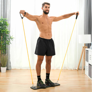 Pack Tabla de Flexiones Push-Up y Set de Bandas de Resistencia con Accesorios y Guía de Ejercicios InnovaGoods