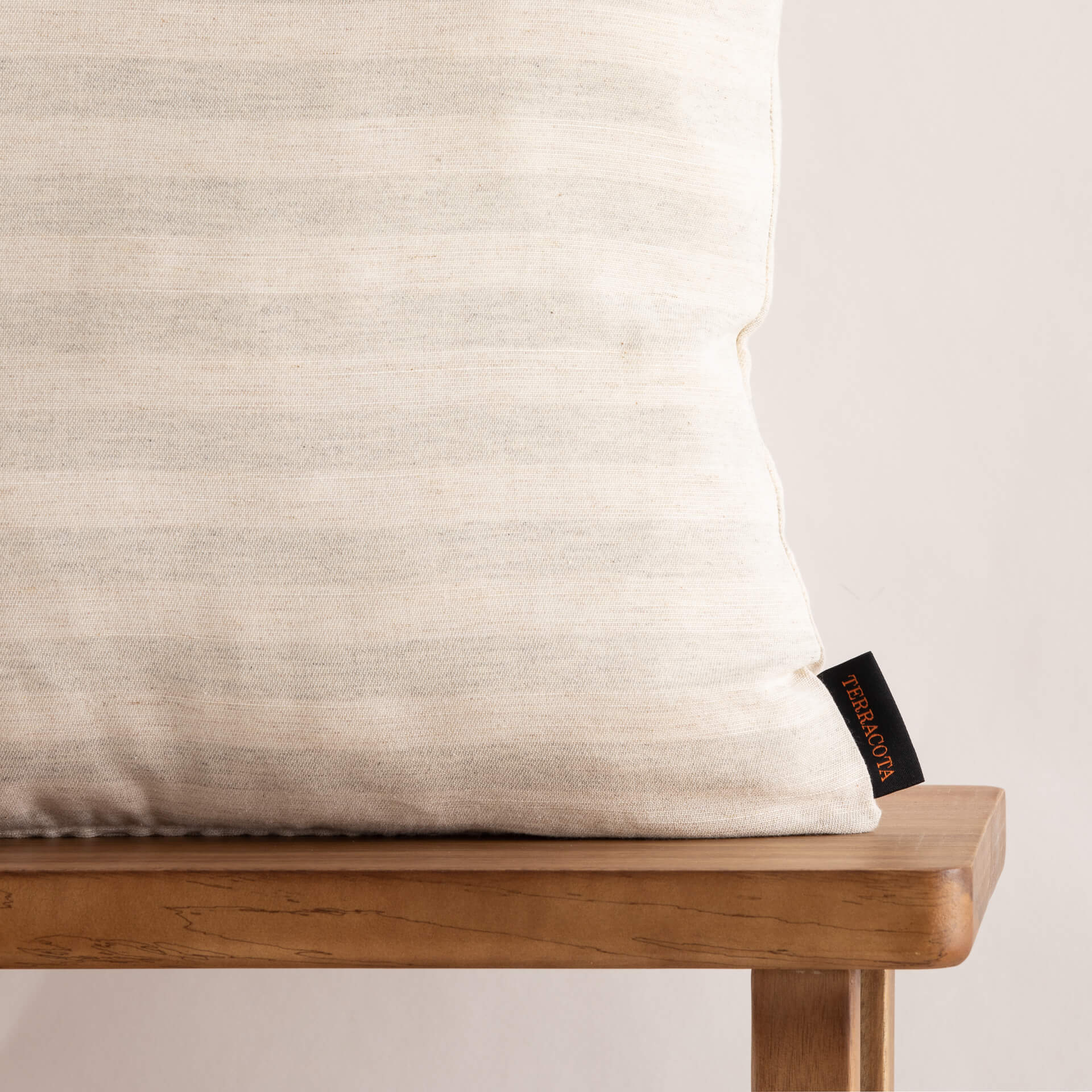Housse de coussin jacquard 30x50 cm Jávea Grande Gris Clair
