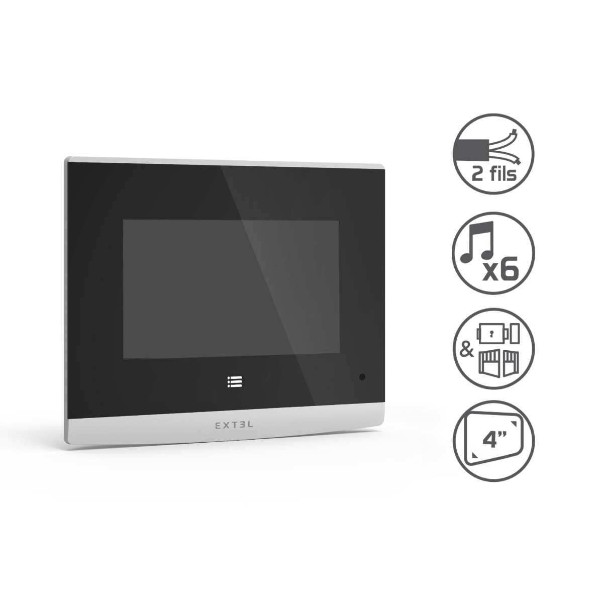Visiophone filaire Extel Compact avec adaptateur modulaire