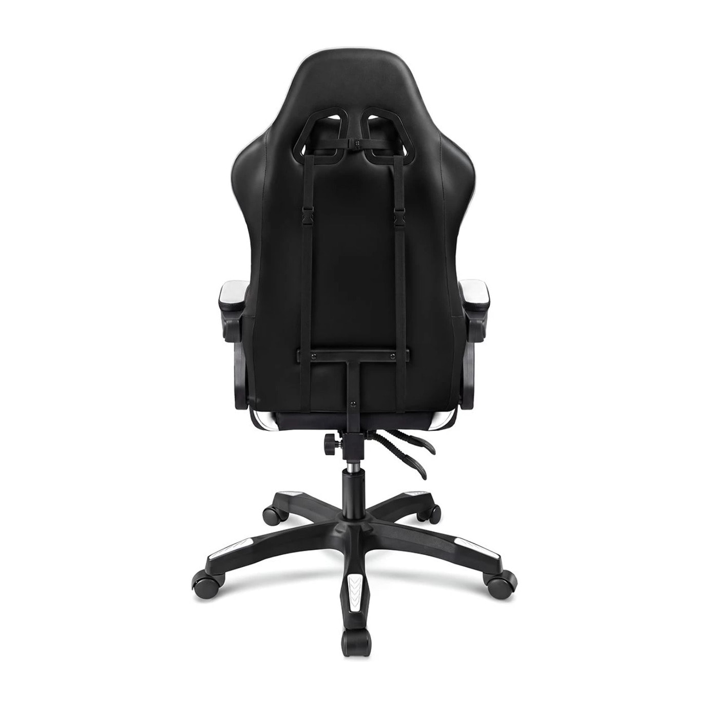 Silla gaming reclinable y con altura ajustable en negro y blanco 117-128 cm Viper Negro - Blanco