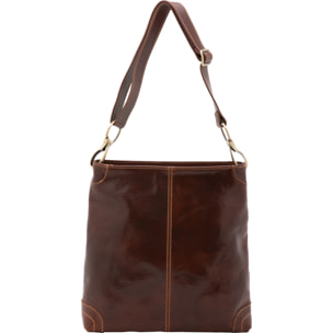 Borsa a spalla  da donna In Vera pelle Made in Italy 32x32x11 cm