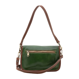 Borsa a tracolla da donna - Modello False - Vera pelle - 14.0 x 23.0 x 9.0 cm