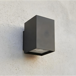 Ledsc4 LedsC4 - Aplique LED Afrodita para Exterior, Emisión Simple, Eficiencia Energética, IP Protegido, 2700K-4000K, Gris Urbano, Fácil Instalación, Alta Durabilidad