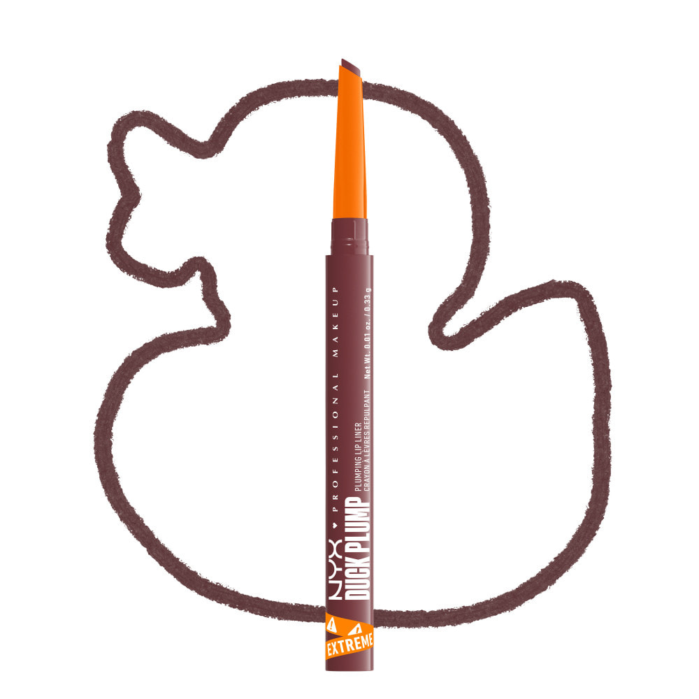 NYX Professional Makeup Duck Plump Plumping Lip Liner, crayon à lèvres, jusqu'à 10h de tenue, fini mat, Fill Em' In