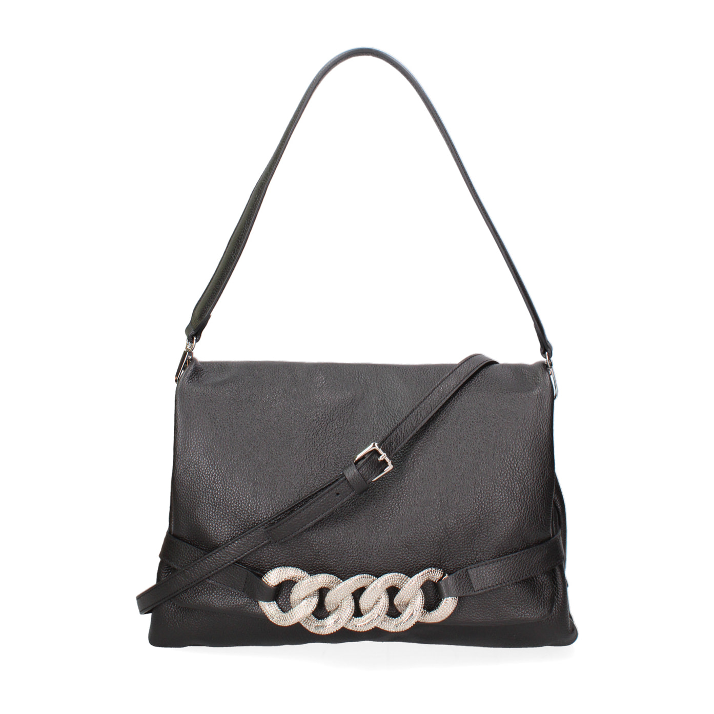 Borsa a spalla da donna In Vera pelle Made in Italy 31x22x11 cm