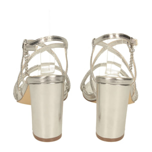 Sandali Donna Tata Italia Argentato