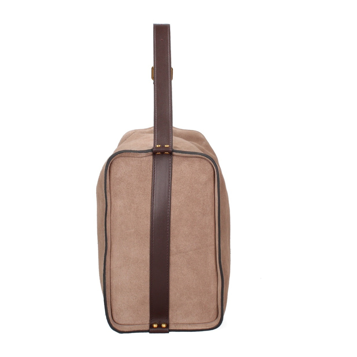 Borsa a spalla da donna Made in Italy - Modello Cielia Pro - Pelle scamosciata - 35.0 x 23.0 x 14.0 cm