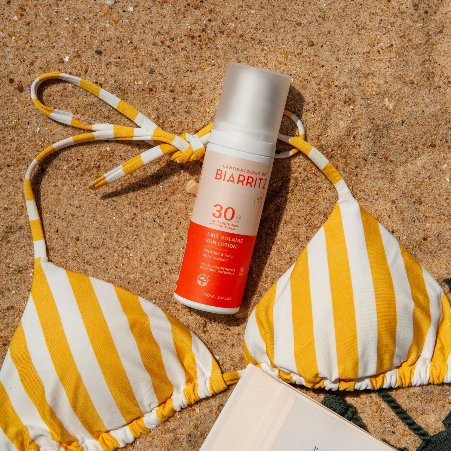 Solaire SPF30 - Lait Solaire Résistant à l'Eau Bio 100ml