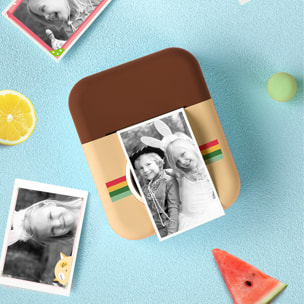 Fotocamera digitale Epsilon Mini con stampa istantanea. Schermo da 2,4 pollici, 12 mpx, seconda fotocamera per selfie.