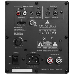 Enceinte colonne active TRIANGLE ELARA LN05A Chene Clair x2