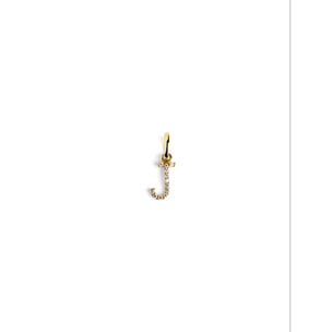 Charm Letter Spark Argento Placcato Oro