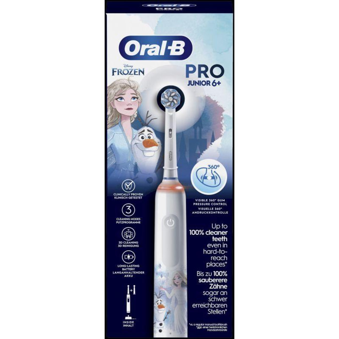 Brosse à dents électrique ORAL-B Pro 3 Teen Frozen + 1 brosette
