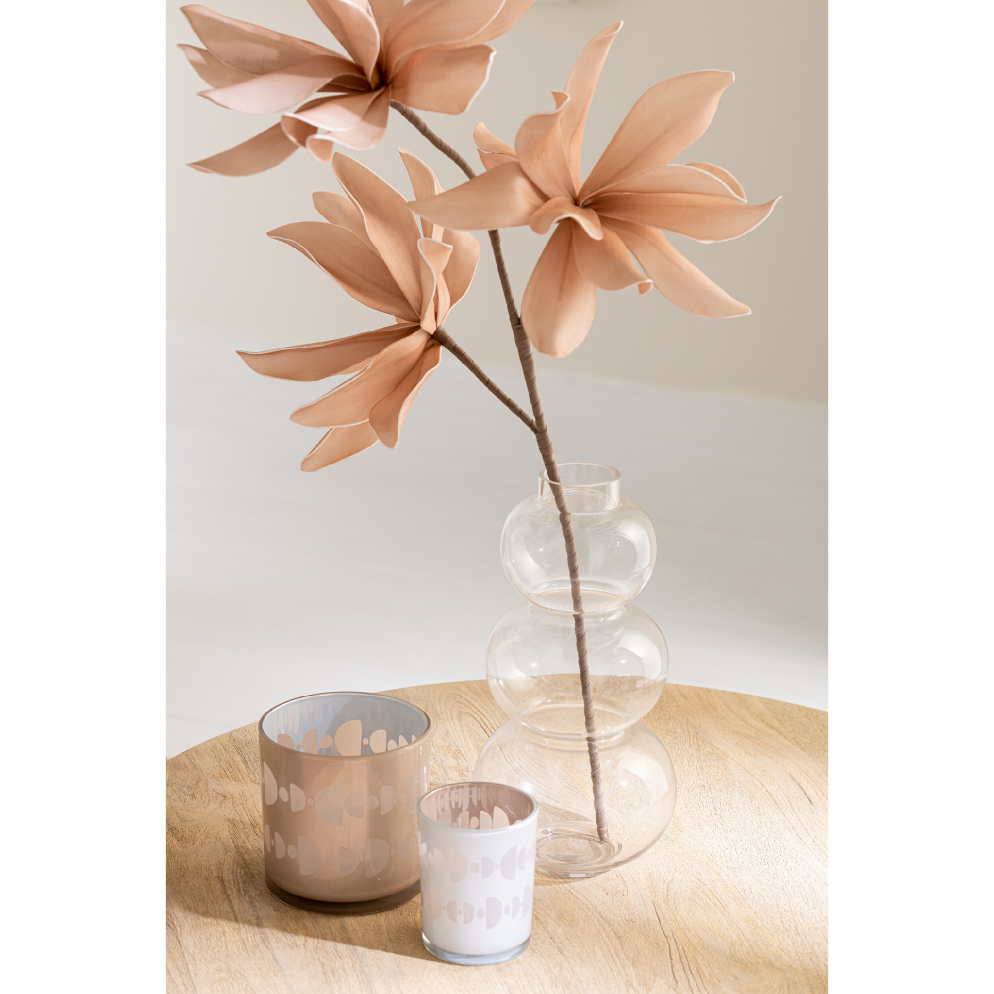 J-Line photophore Demi Lune - verre - mix - small - 2 pcs