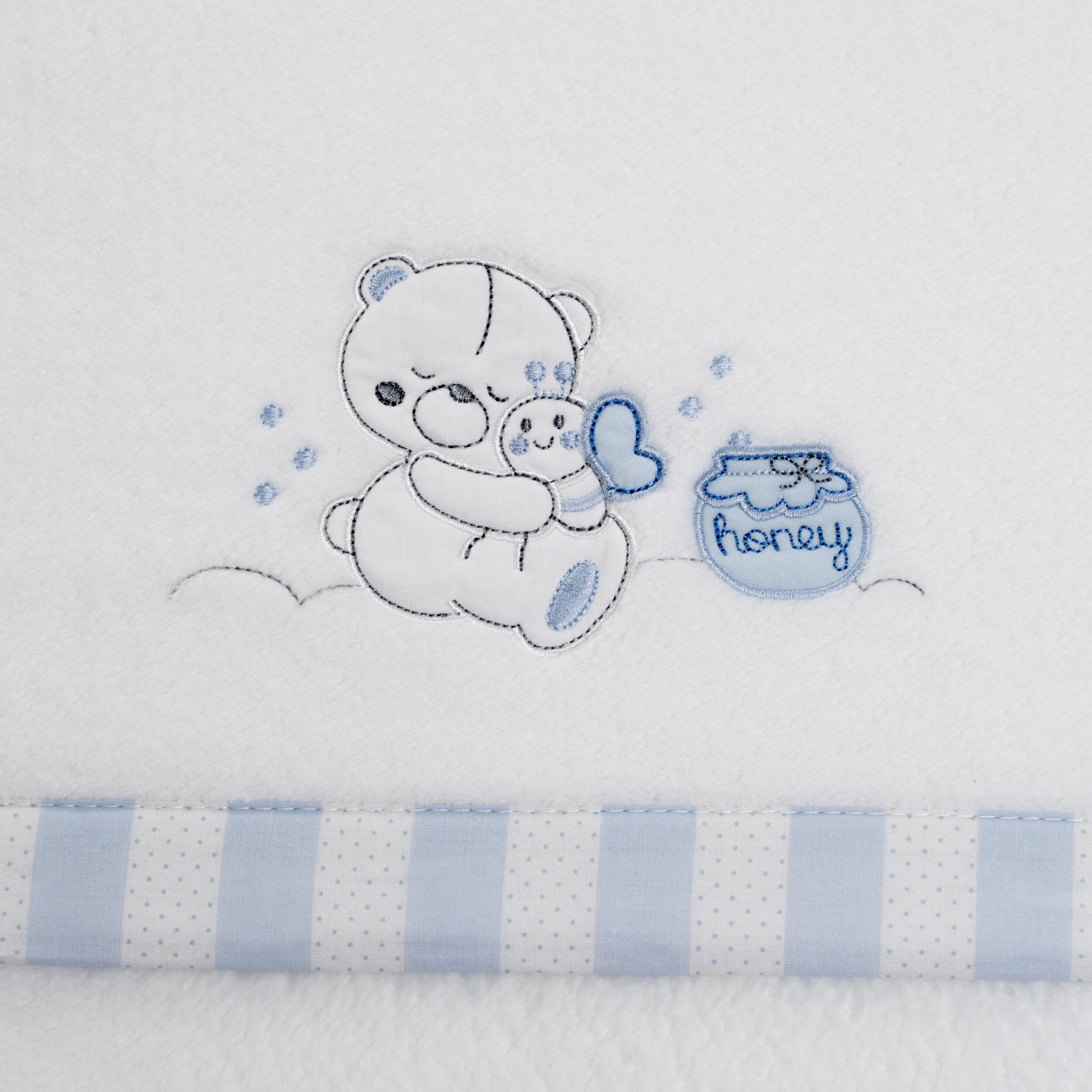 Triptico Coche Coralina Mod Honey Bear Bco/Azul