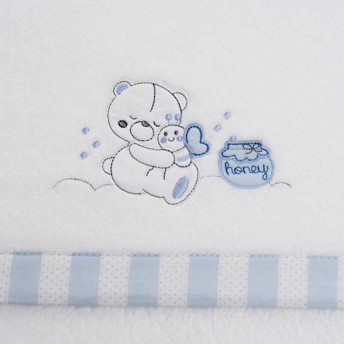 Triptico Coche Coralina Mod Honey Bear Bco/Azul