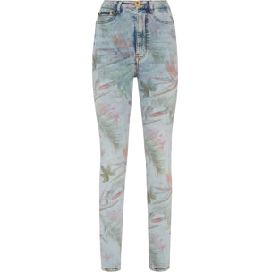 PHILIPP PLEIN Super High Waist Jegging FLOWERS