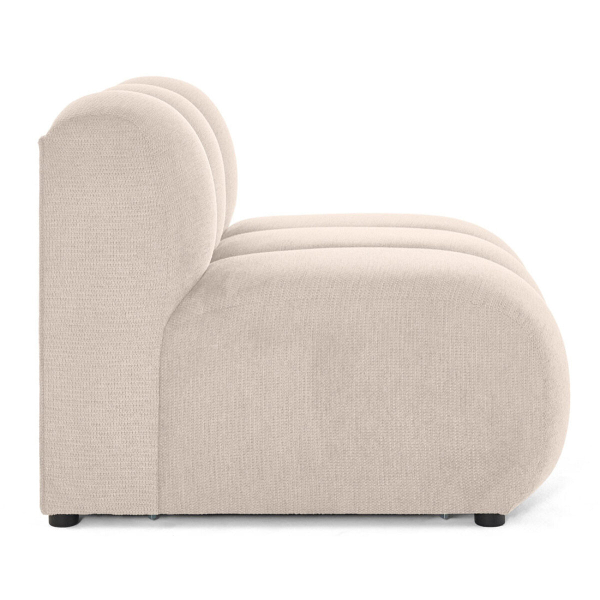 Debbie - module d'assise en tissu texturé - Beige