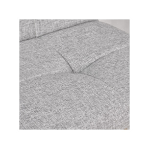 Chaise rotative en tissu & piètement en chêne - 3 coloris - HORTENSE