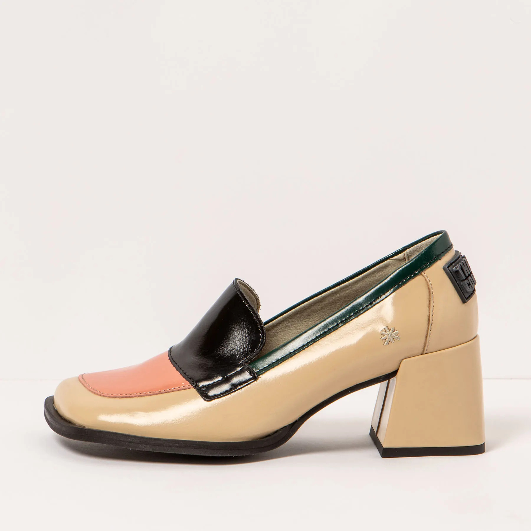 Zapatos con tacón 1705 NAPPA SHINNY CHAMPAGNE-FLAMINGO/ VERONA color Champagne-flamingo