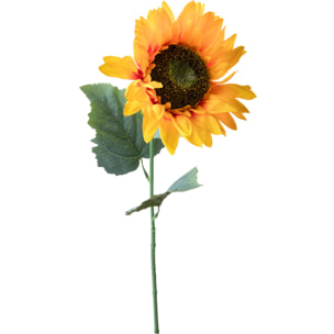 Girasole per 1 49 Cm - Pezzi 12 - 18X49X18cm - Colore: Giallo - Bianchi Dino - Fiori Artificiali