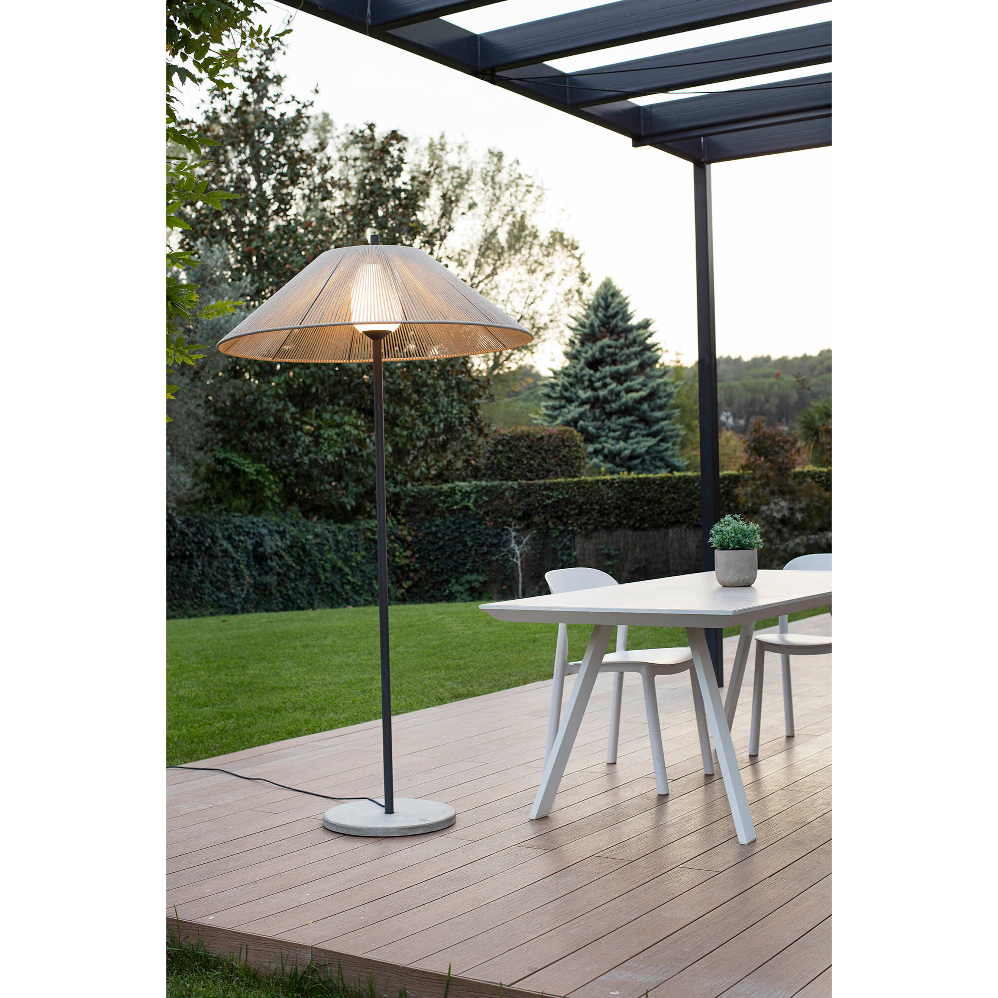 SAIGON OUT C100 Lampadaire gris/beige 2M