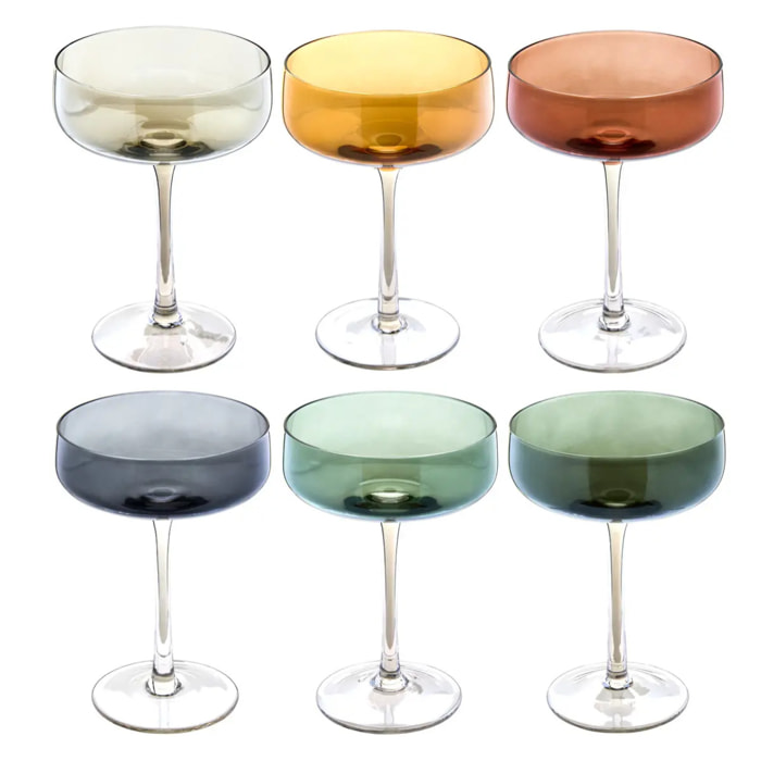 6 coupes de champagne Lucia D10,5xH15cm