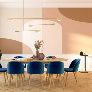 Sellette noire en marbre et pieds en métal - Floki