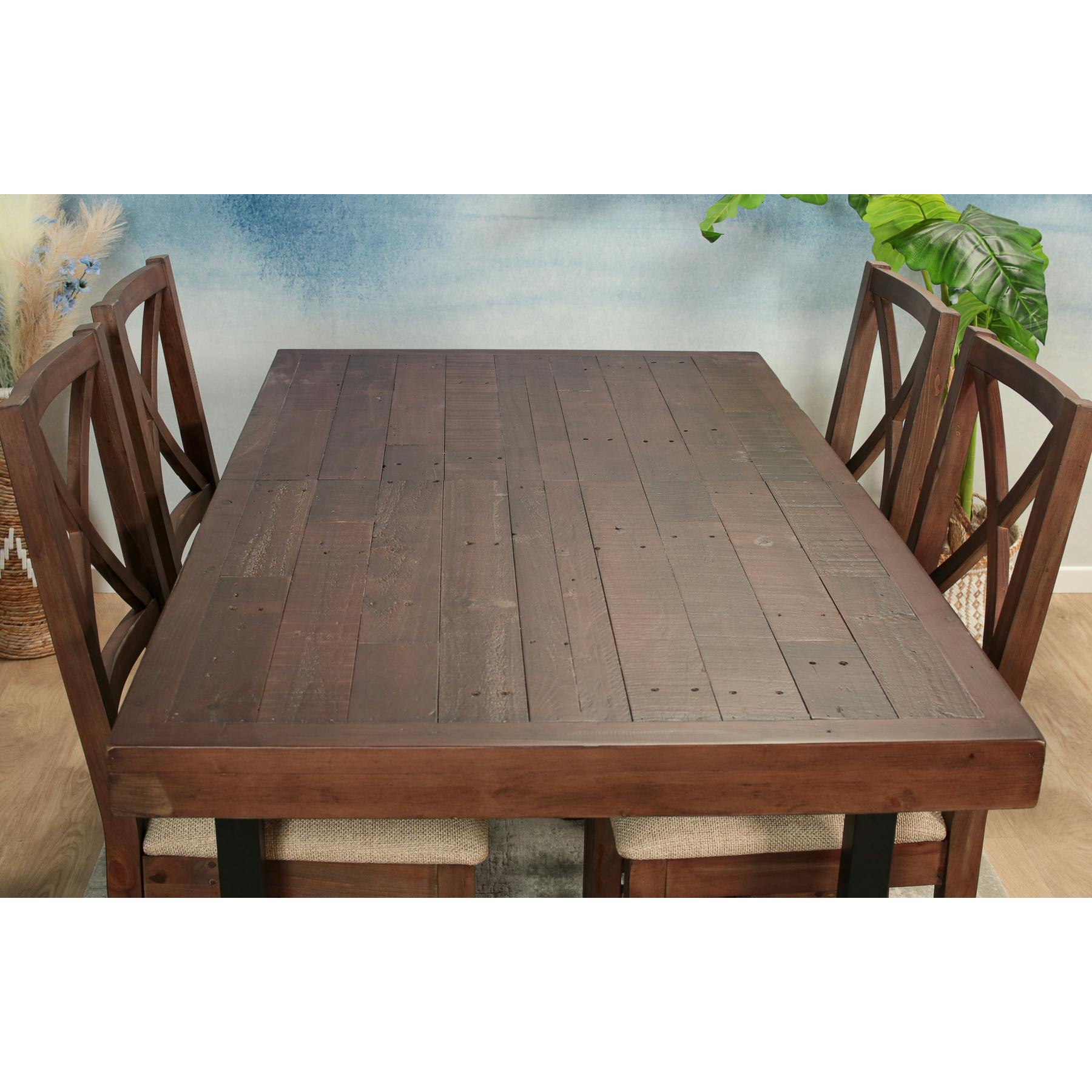 Table à manger extensible bois recyclé 160-200 cm SAMOA