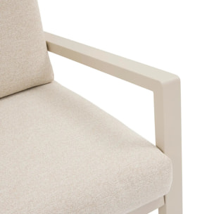 Fauteuil de salon de jardin Luzane argile