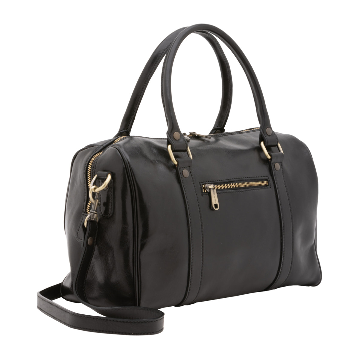 Borsa a bauletto  da donna In Vera pelle Made in Italy 37x22x16 cm