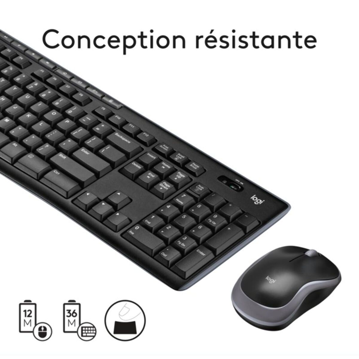 Clavier + Souris LOGITECH MK270 Wireless Desktop