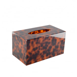 BOITE A MOUCHOIRS LEOPARD 22.6X12.6X12CM