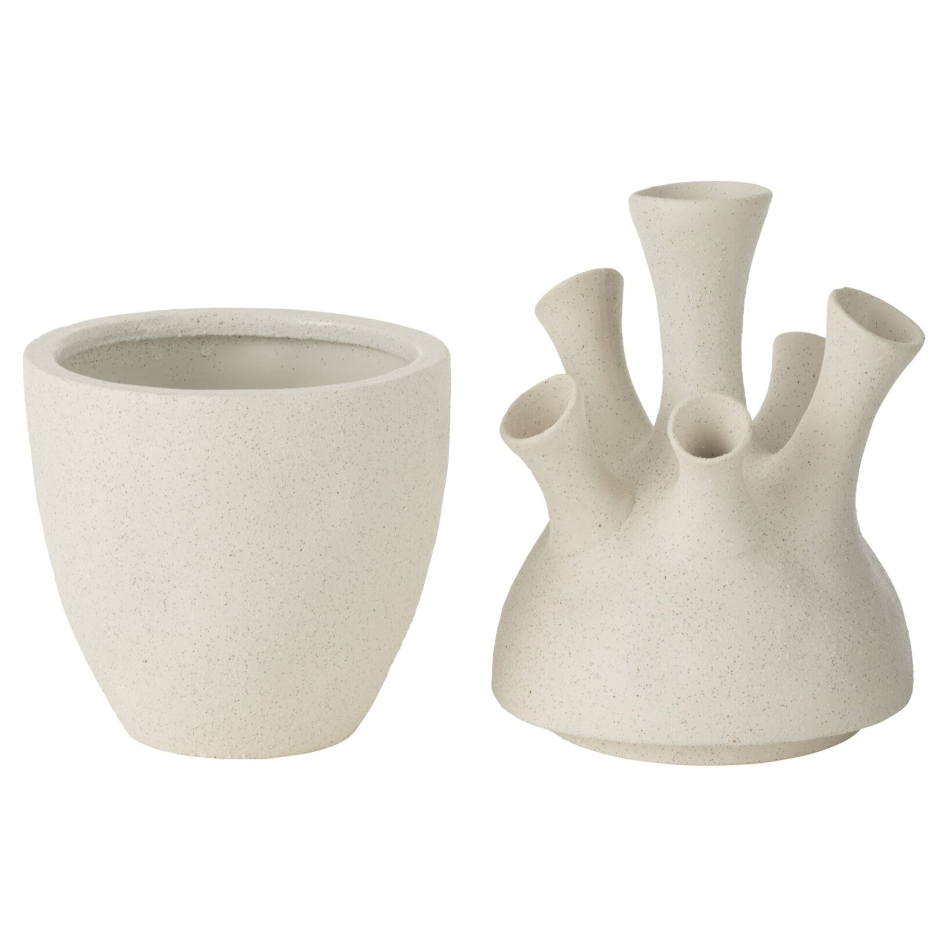 J-Line vase Corail - céramique - blanc - large