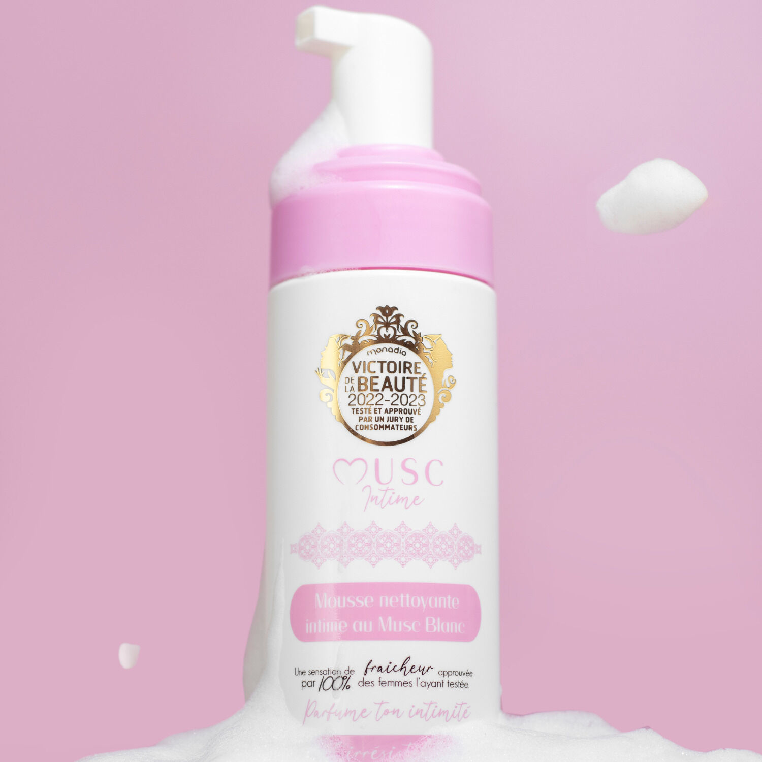 Musc Blanc - Mousse Nettoyante Intime 150 ml