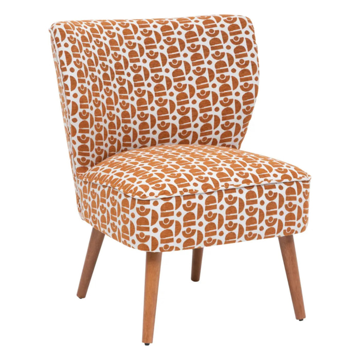 Fauteuil "Chiara" ambre