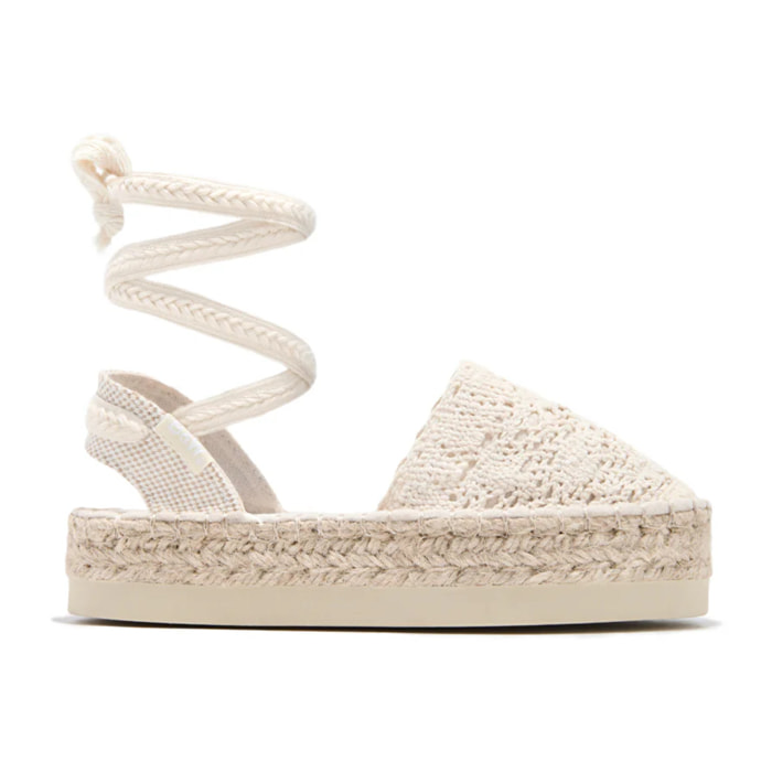 B&W Break&Walk - Sandali estivi in juta con zeppa per donna e bambina