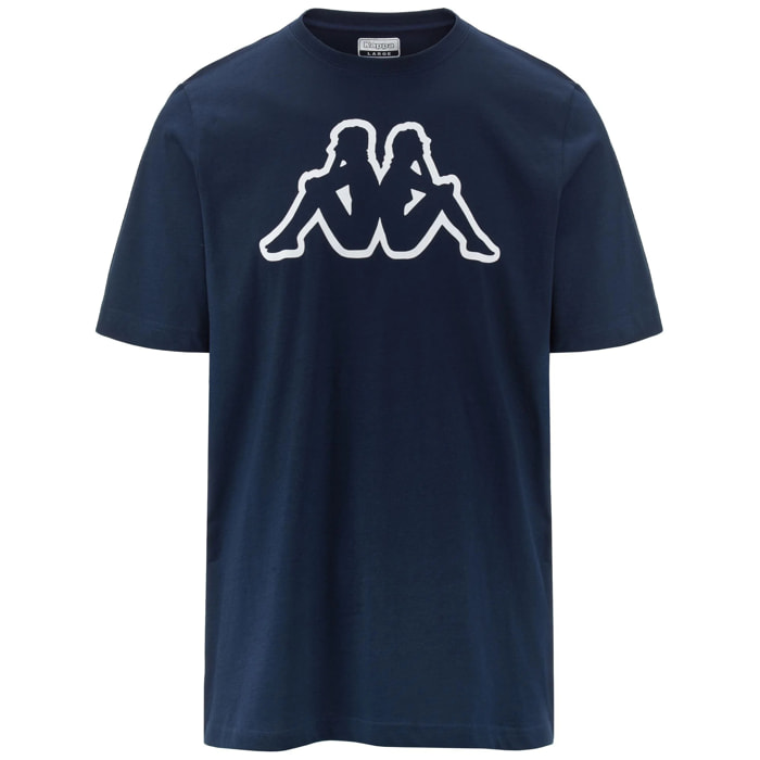 Kappa - T-Shirts & Top Uomo Blu - Logo Amberis 140