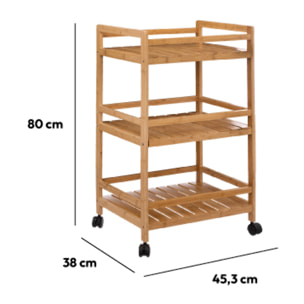 Desserte 3 niveaux moyen modèle Bambou Linha