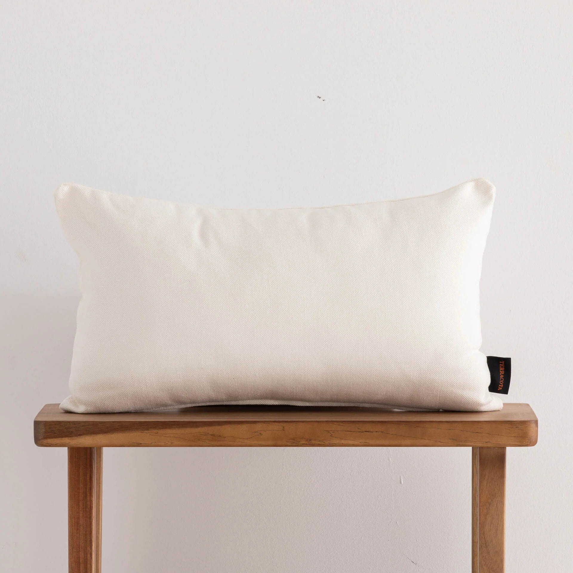 Housse de coussin jacquard 30x50 cm Cascai Blanc Quimico