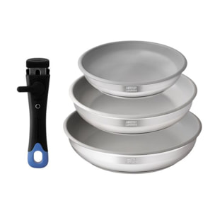 Set amovible de 3 poêles revêtement céramique