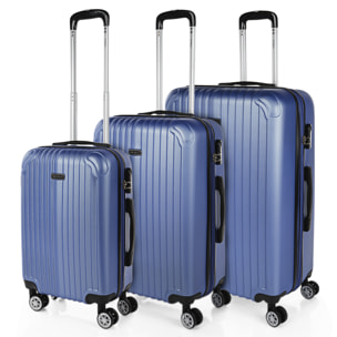 Maleta Itaca Sevron Set De 3 Unidades Azul Zafiro