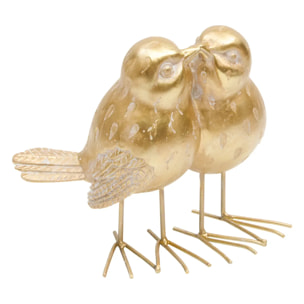 Oiseau déco Briac H.16,4cm doré