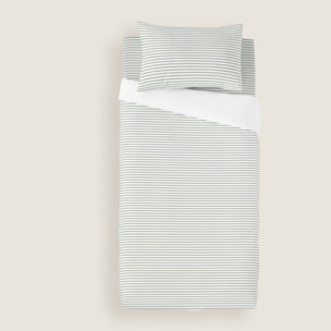 Cool Kids - Funda Nórdica Estampada - Reversible - Infantil - Cierre Solapa - 100% Algodón - Incluye 1 Funda de Almohada - Athina