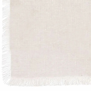 Nappe "Maha" coton blanc 250x150cm